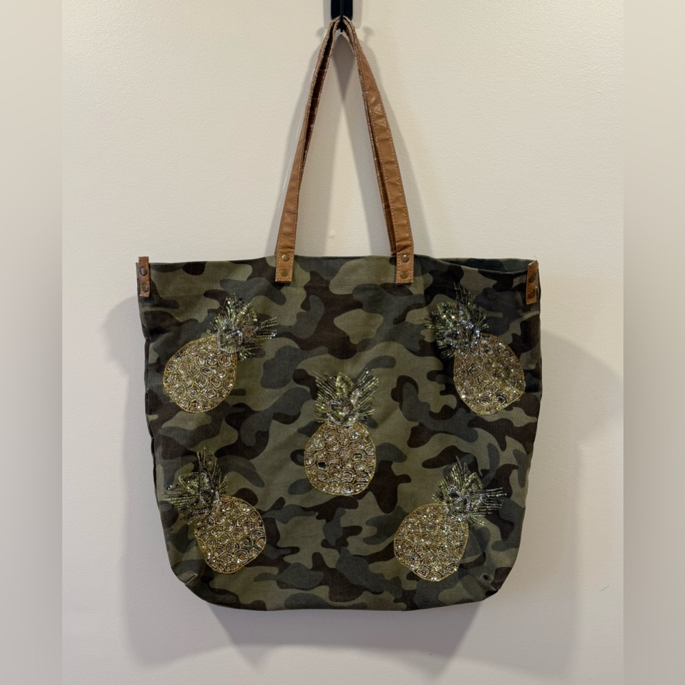 Camouflage Pineapple Tote Bag